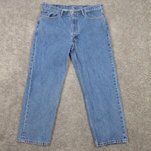 Levis Jeans Mens 38x29 Blue 550 Relaxed Tapered Cotton Comfort Baggy Denim Pants